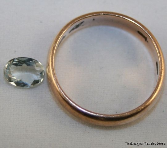Natural Aquamarine gem 5x7 faceted oval 0.7ct aq14