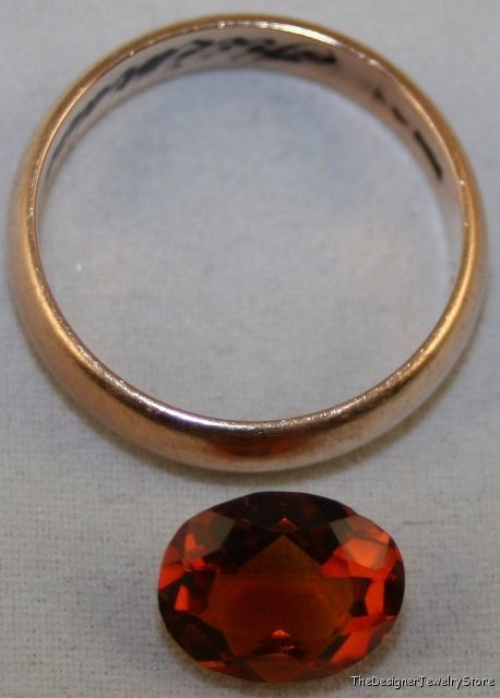 Madeira red Citrine 8x10 al cut 2.3ct gemstone ci19