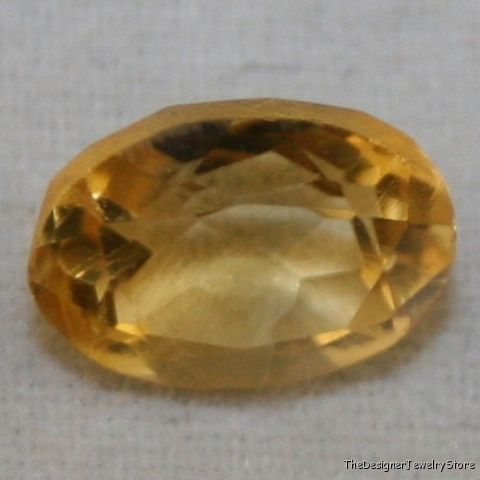 Yellow Citrine 6x8.5 oval cut 1.55ct gemstone ci20