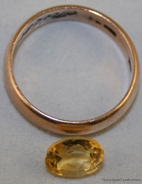 Yellow Citrine 6x8.5 oval cut 1.55ct gemstone ci20