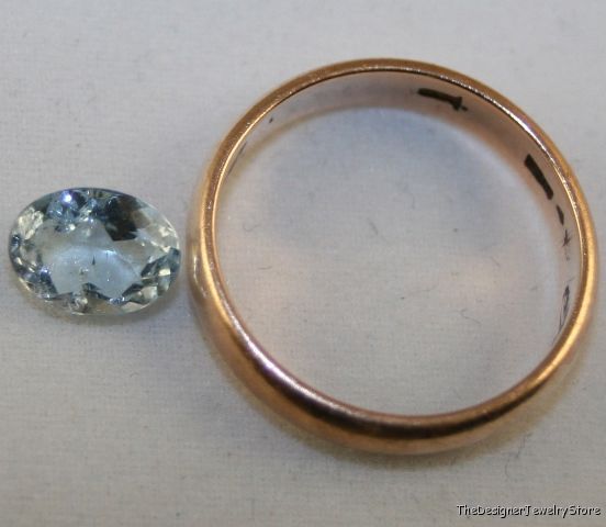 Natural Aquamarine gem 6x8 faceted oval 1.1ct aq16