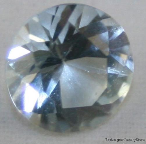 Natural Aquamarine gem 9mm faceted round 3.2ct aq17