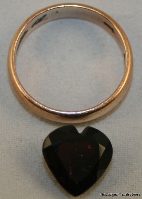 Natural Rhodolite Garnet 11x11 heart 5.4ct gemstone ga1