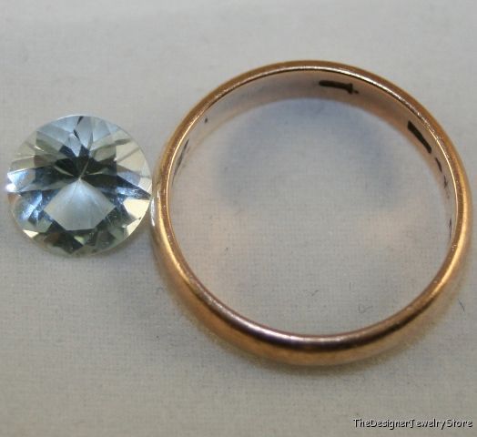 Natural Aquamarine gem 9mm faceted round 3.2ct aq17