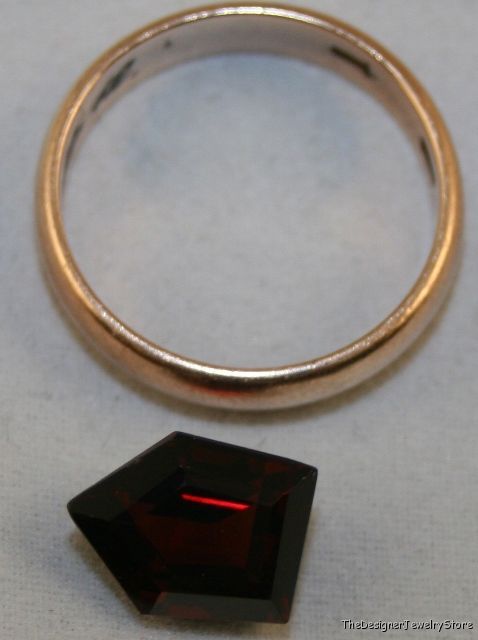 Natural Almandine Garnet 8x11 fancy cut 4.5ct gem ga2