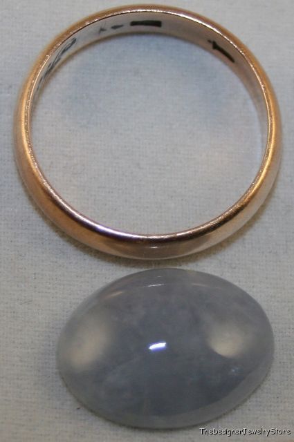 Natural blue Jadeite Jade 12x16 cabochon 7.7ct gem ja4