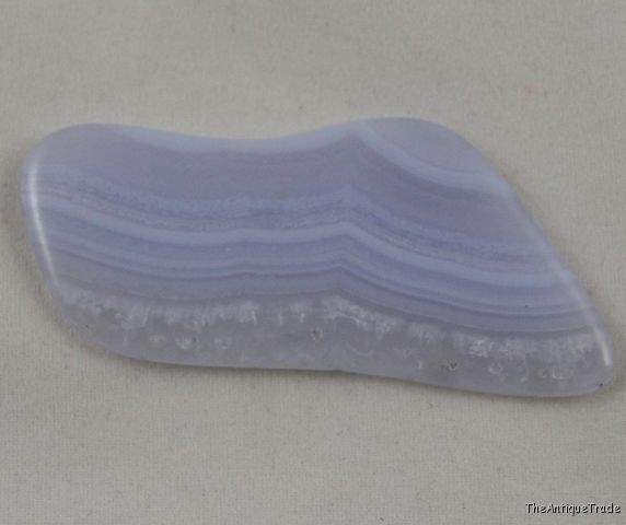 Blue lace agate 23x50 free form cabochon gemstone sa19