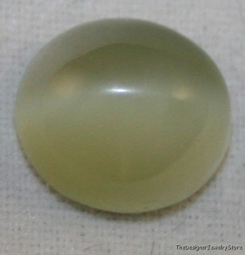 Cats Eye green Jadeite Jade 8x9 cabochon 3.1ct gem ja6