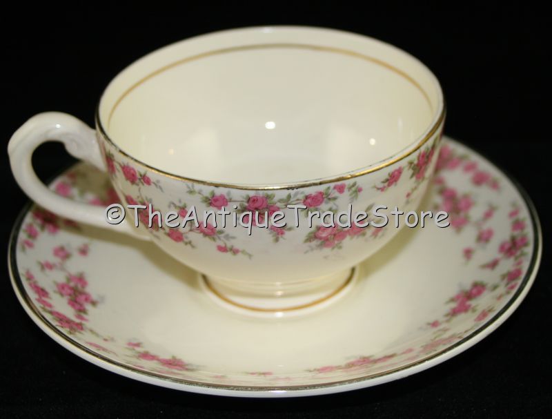 Antique Myott Art Deco 1930 porcelain Cup Saucer