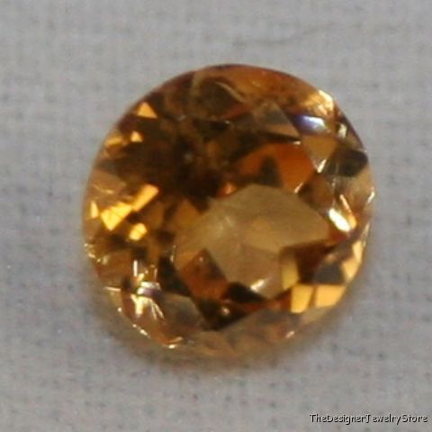 Natural Andradite yellow Garnet 5mm round 0.5ct gem ga7