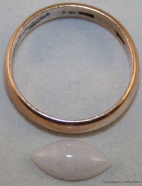 Natural white Jade 6x12 cabochon 1.8ct gem ja8