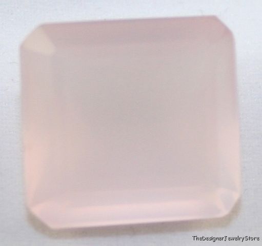 Natural Rose Quartz 16x17 octagon faceted gem 21ct qu3