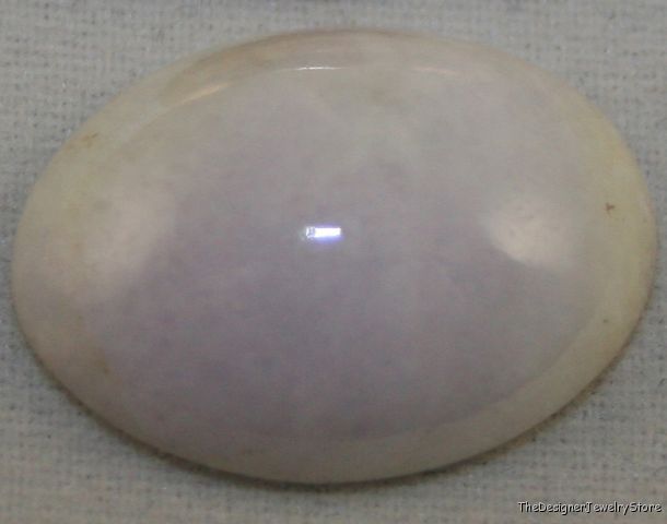 Natural white Jade 12x17 cabochon 9.4ct gem ja14