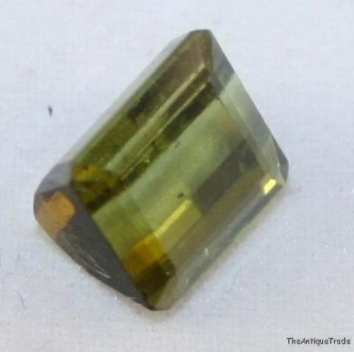 Natural green Tourmaline 8x8 faceted octagon 3.6ct tu4