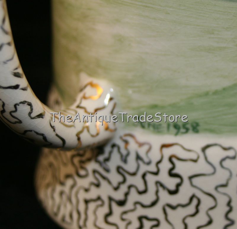 1958 hand painted Sandland tankard with Swiss music box