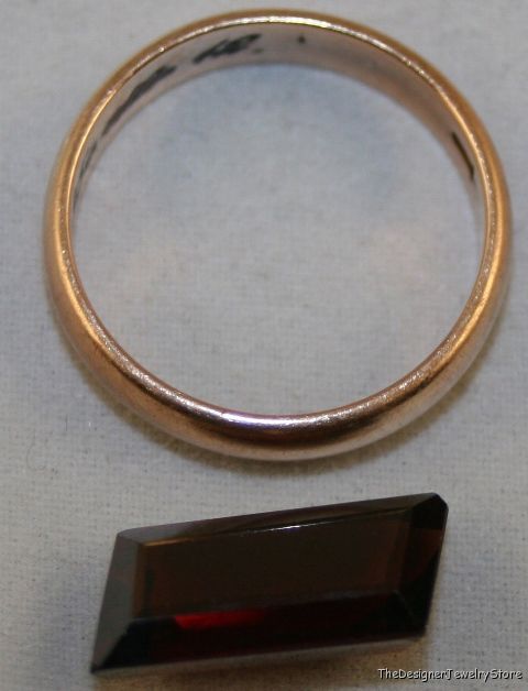 Natural Almandine Garnet 7x17 fancy cut 6.6ct gem ga13