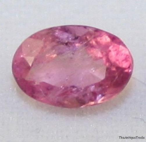 Natural pink Tourmaline 4x6 faceted oval 0.5ct tu5