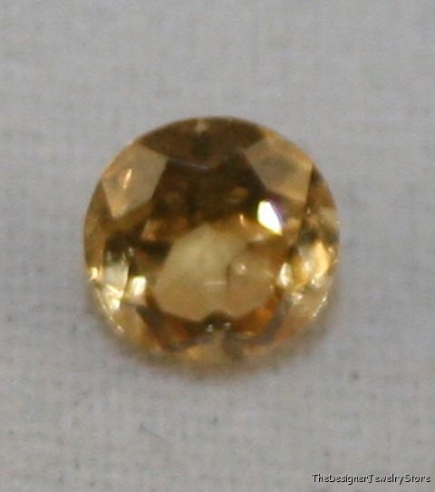 Natural Andradite yellow Garnet 4mm round 0.25ct ga16