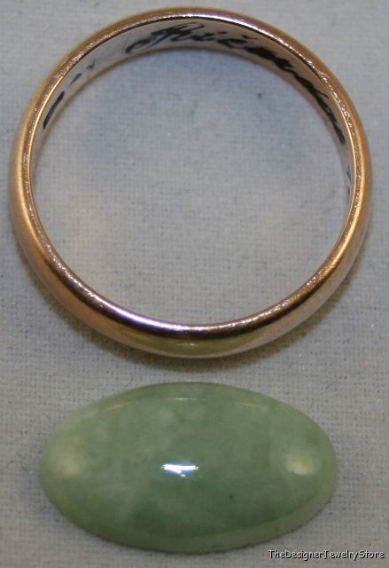 Natural green Jadeite Jade 9x16 cabochon 4.6ct gem ja17