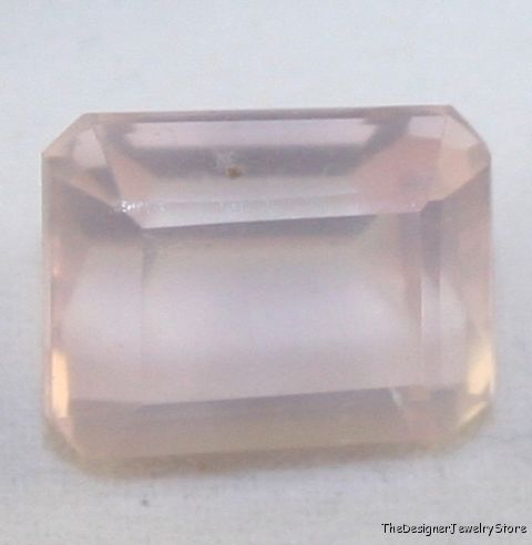 Natural Rose Quartz 9x12 octagon faceted gem 6.3ct qu10