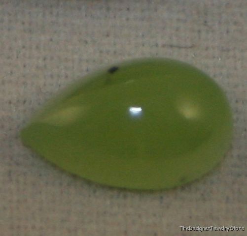 Siberian green Jadeite Jade 5x8 cabochon 0.8ct gem ja18