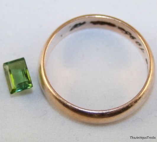 Natural green Tourmaline 4x6 faceted octagon 0.7ct tu8