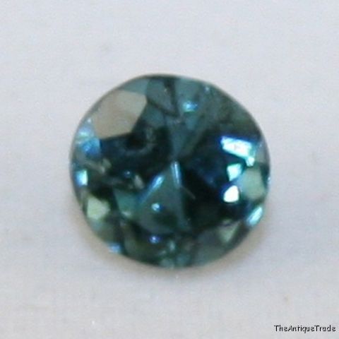 Natural blue Tourmaline gem 5mm faceted round 0.7ct tu9