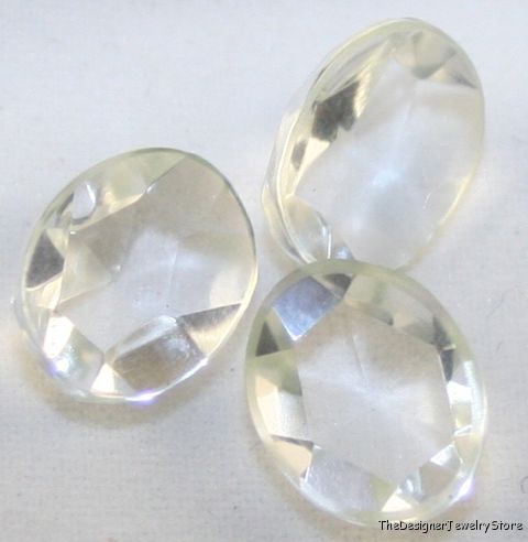 3x Natural crystal Quartz 8x10 gem oval 6.8ct qu13