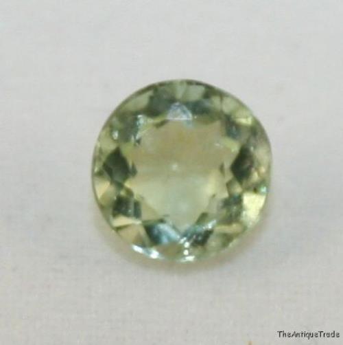 Natural green Tourmaline 7mm faceted round 1.3ct tu11
