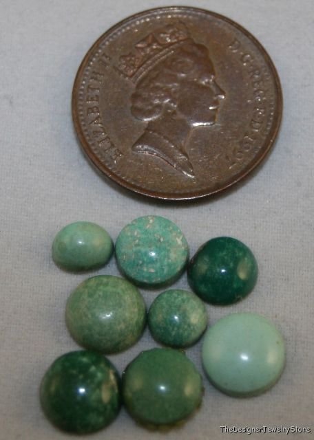 Natural Arizona Turquoise gem 8 freeform cabochons tq8