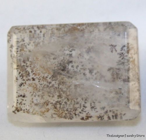 Natural Dendritic Quartz 16x22 octagon gem 25ct qu14