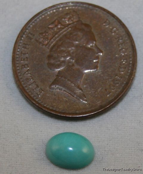 Natural Persian Turquoise gem oval 6x8 cabochon tq12