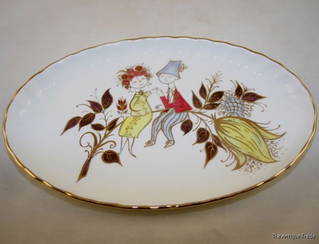 1976 Hand painted art china plate artist signed