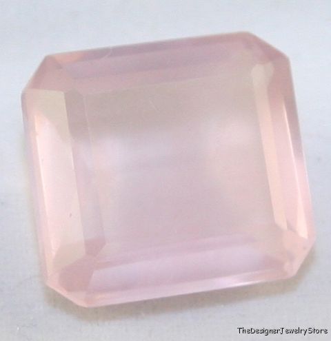 Natural Rose Quartz 12x13 octagon faceted 8.2ct qu18
