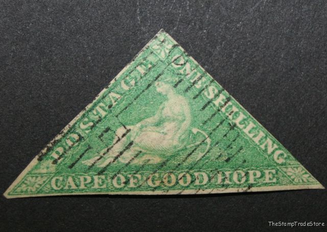 Cape of Good Hope Triangular Stamp 1s 1863-64
