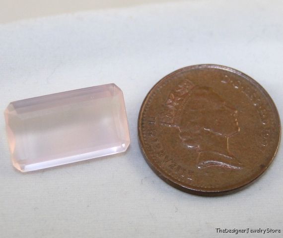 Natural Rose Quartz 10x17 octagon faceted gem 8ct qu20