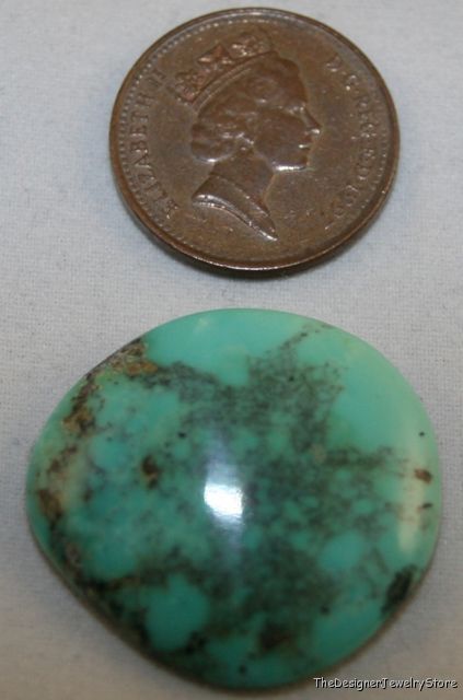 Natural Arizona Turquoise 25x27 freeform cabochon tq17