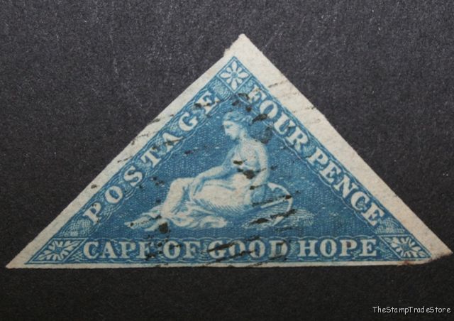 Cape of Good Hope Triangular Stamp 4d. 1855-63