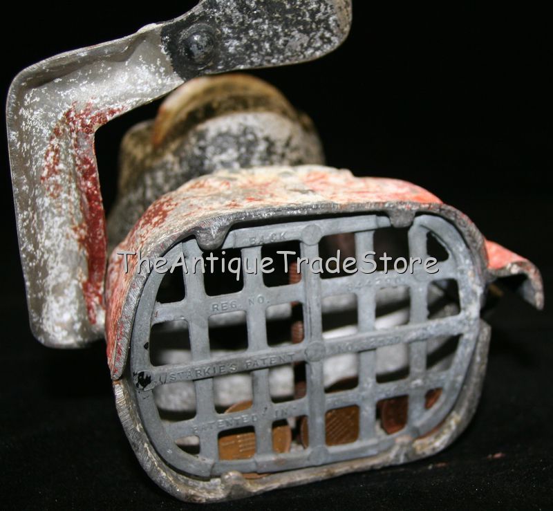 1945 Starkie aluminium Black Man money box made in England