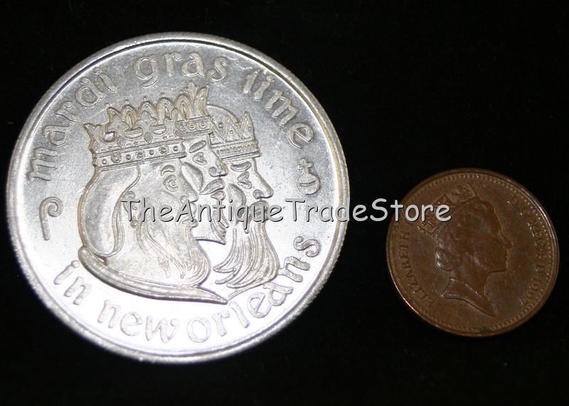 Vintage aluminum New Orleans Mardi Gras 1970 Token