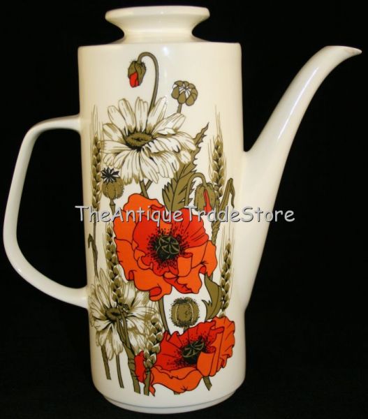 Vintage Meakin 70s Art Deco revival teapot
