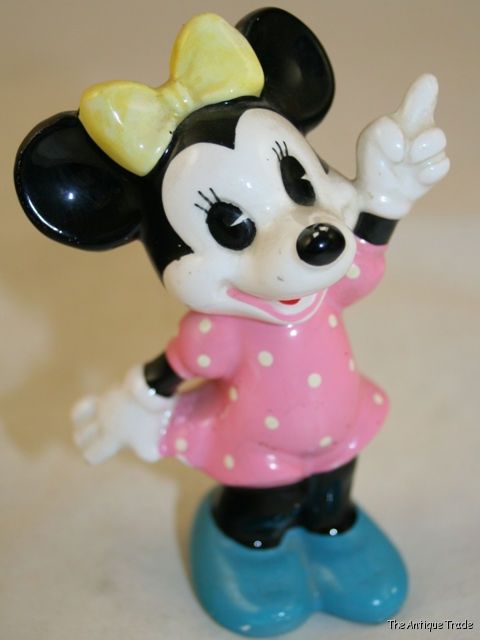 Vintage 1960s Disney Minnie Mouse ceramic ornament