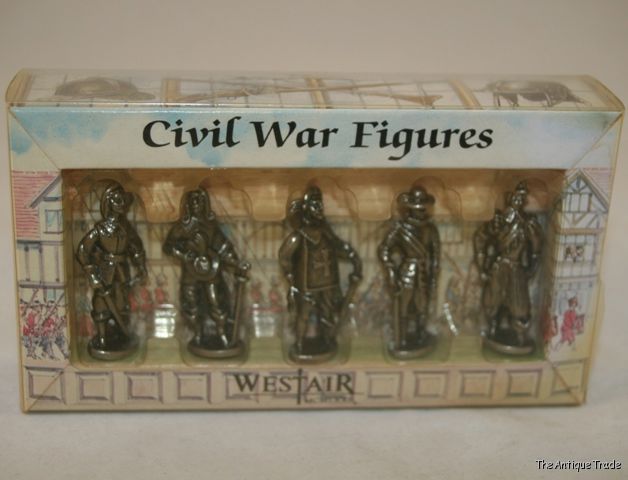 Timeline Tin metal Civil War 5 model figures in box