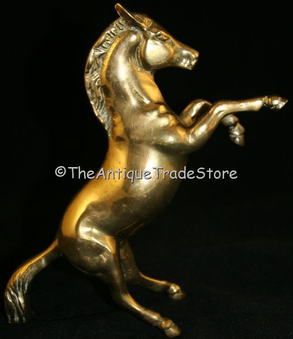 Vintage cast solid brass Horse figurine ornament model