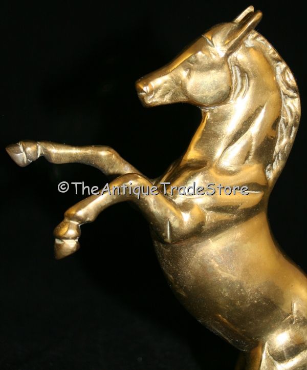 Vintage cast solid brass Horse figurine ornament model