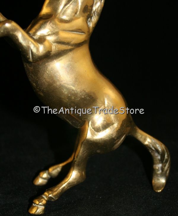 Vintage cast solid brass Horse figurine ornament model