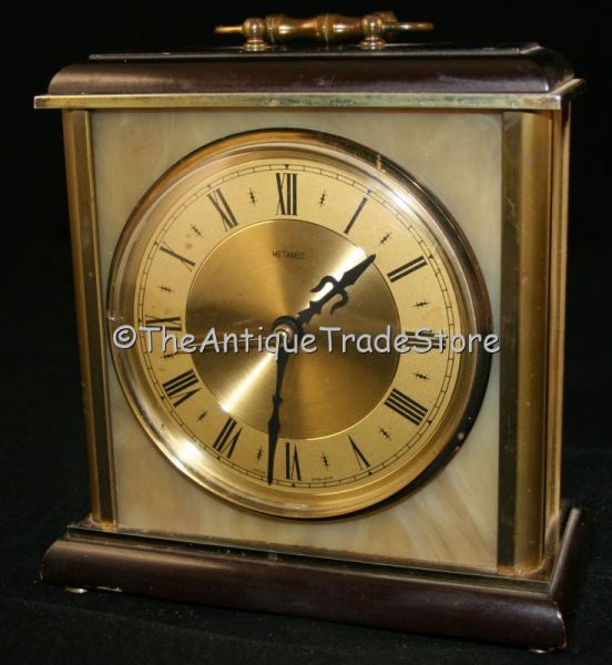 Vintage British Metamec carriage clock battery operated