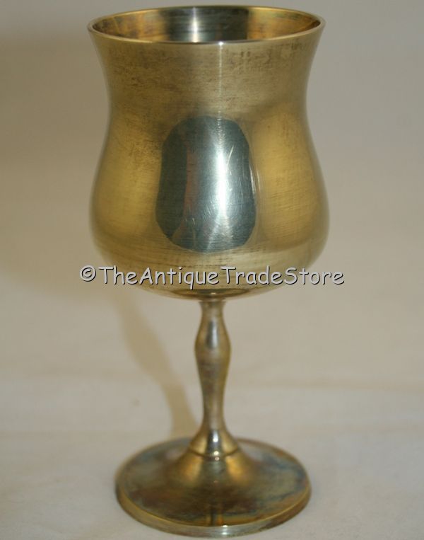 Vintage Art Deco style silver plated 6 boxed goblets