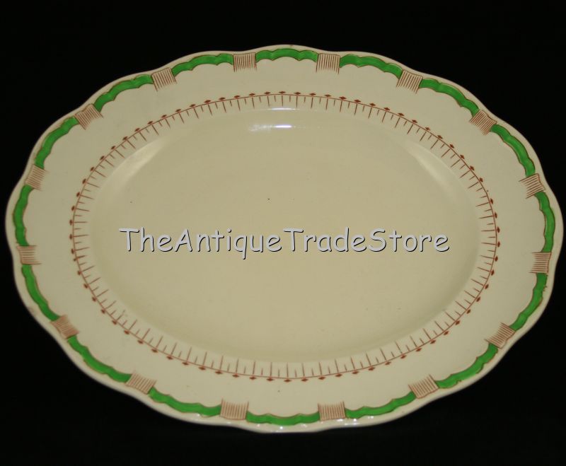 Antique Alfred Meakin marquis shaped Art Deco plate