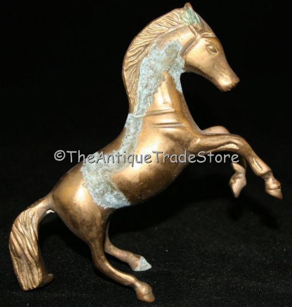 Vintage hot cast brass Horse figurine ornament